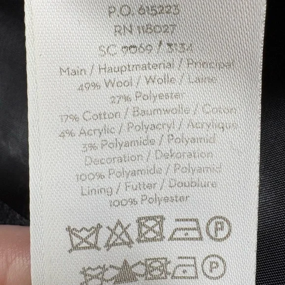 Boden Wool Double Breasted Blazer Women’s Size 8 Gray Polka Dot Office Classy - Picture 13 of 14